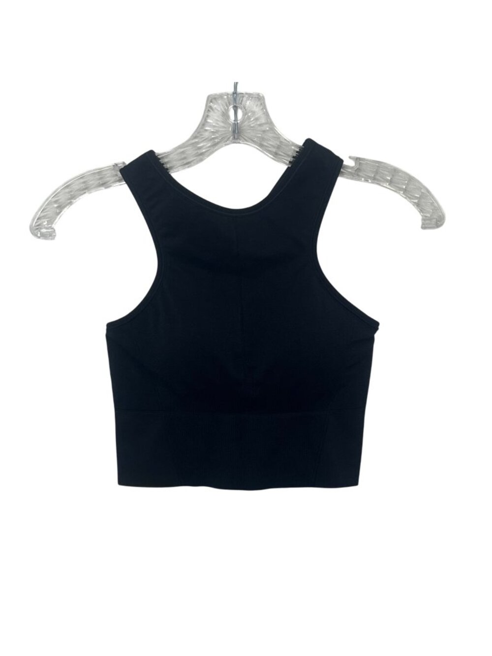 All In Motion Seamless Sports Bra Racer Back Midline Medium Black New Gym Workou